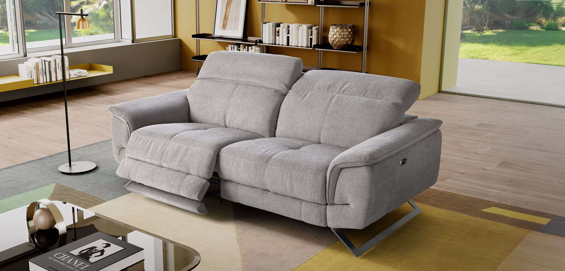 Divano Amelia recliner in ambiente