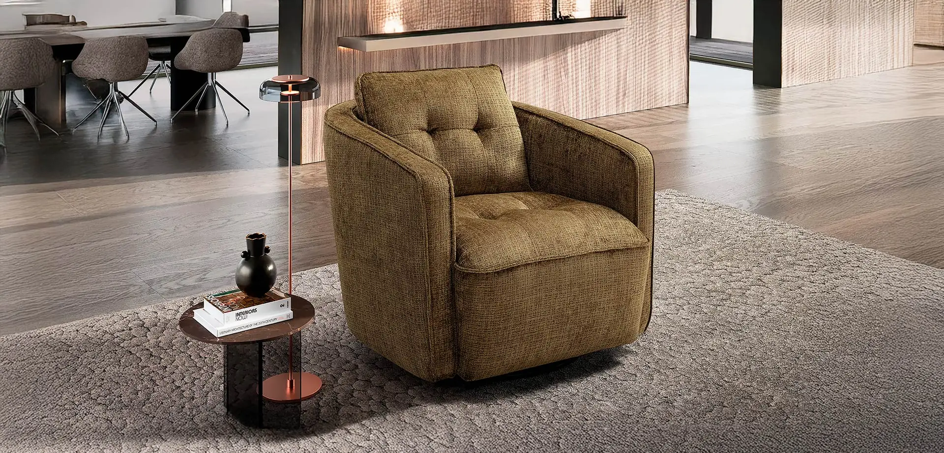 POLTRONA GRAVINA Swivel in ambiente